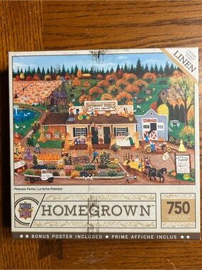 750-Piece Jigsaw Puzzle - Autumn Farm Linen Finish by Master Pieces